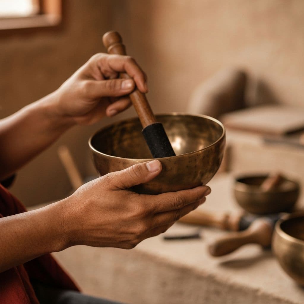 Himalayan singing bowls for meditation and wellness